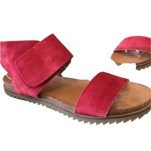 Miz Mooz Rori red suede sandal